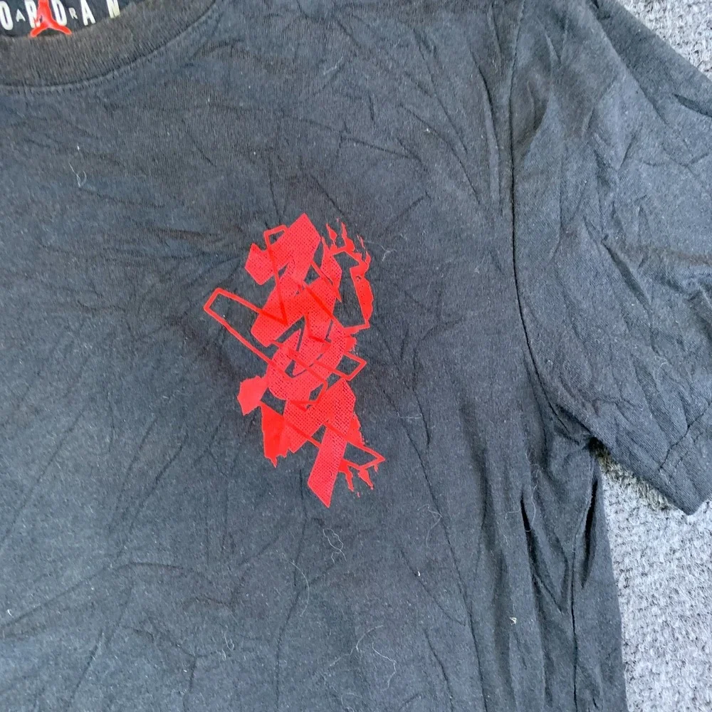 Jordan T Shirt Boys Medium 10-12 Black Zion Williamson Graphic Print Relaxed Fit